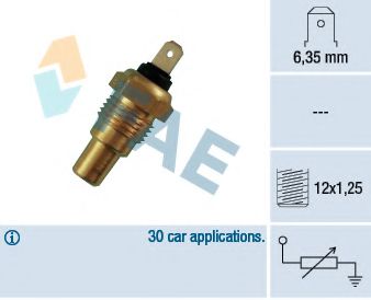 31680 FAE Cooling System Sensor, coolant temperature