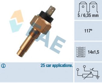 34160 FAE Sensor, coolant temperature