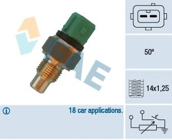 34430 FAE Cooling System Sensor, coolant temperature