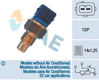34460 FAE Cooling System Sensor, coolant temperature