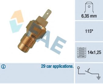35200 FAE Temperature Switch, coolant warning lamp
