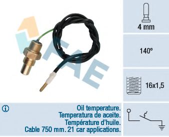 Sensor, oil temperature