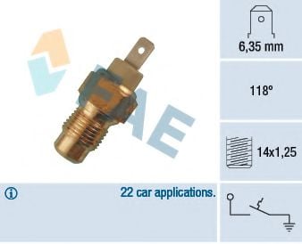 35260 FAE Temperature Switch, coolant warning lamp