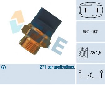 36370 FAE Cooling System Temperature Switch, radiator fan