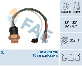 38190 FAE Temperature Switch, radiator fan