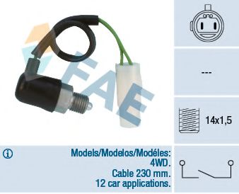 40850 FAE Brake System Cable, parking brake