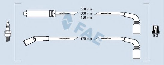 83562 FAE Ignition System Ignition Cable Kit