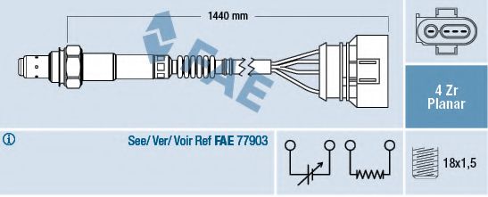77401 FAE Mixture Formation Lambda Sensor