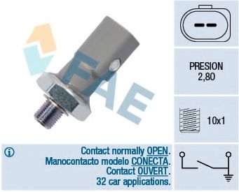 12855 FAE Lubrication Oil Pressure Switch