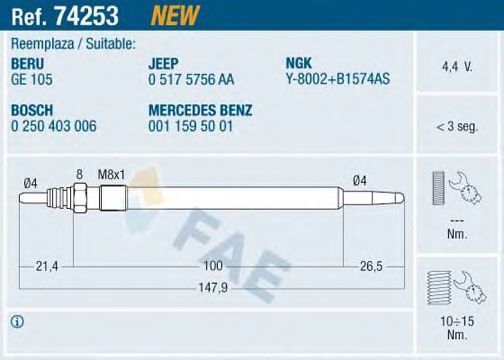 74253 FAE Wheel Suspension Wheel Bearing Kit