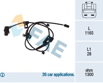 78078 FAE Sensor, wheel speed