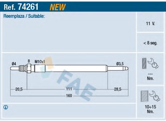 74261 FAE Wheel Suspension Wheel Bearing Kit