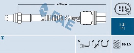 75061 FAE Wheel Suspension Rod/Strut, stabiliser