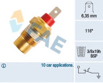 35102 FAE Temperature Switch, coolant warning lamp
