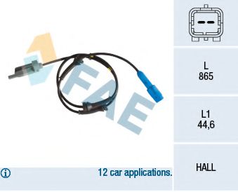 78161 FAE Brake System Sensor, wheel speed