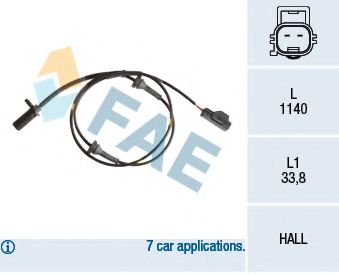 78188 FAE Sensor, wheel speed