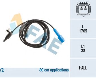 78236 FAE Brake System Sensor, wheel speed