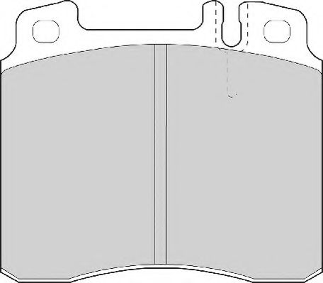 FD6642A NECTO Тормозная система Комплект тормозных колодок, дисковый тормоз