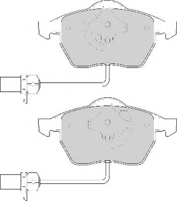 FD6786A NECTO Тормозная система Комплект тормозных колодок, дисковый тормоз