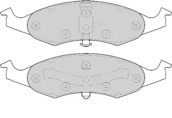 FD6722A NECTO Тормозная система Комплект тормозных колодок, дисковый тормоз