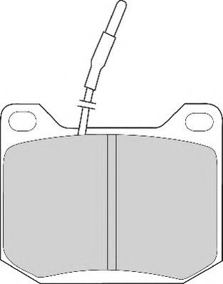 FD265A NECTO Тормозная система Комплект тормозных колодок, дисковый тормоз