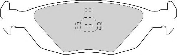 FD6285A NECTO Тормозная система Комплект тормозных колодок, дисковый тормоз