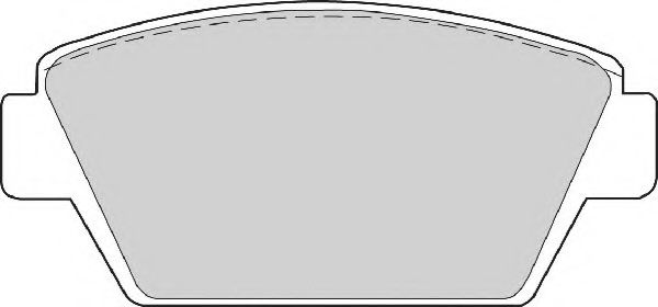 FD6352A NECTO Тормозная система Комплект тормозных колодок, дисковый тормоз