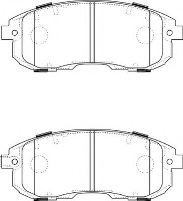 FD7374A NECTO Тормозная система Комплект тормозных колодок, дисковый тормоз