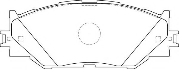 FD7579A NECTO Тормозная система Комплект тормозных колодок, дисковый тормоз