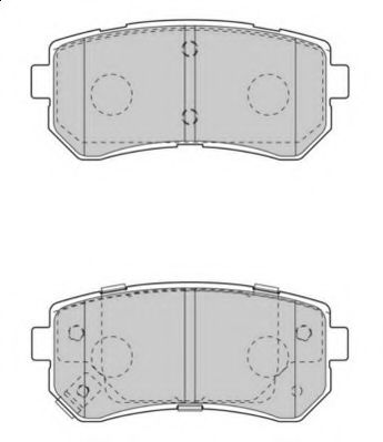 FD7547A NECTO Тормозная система Комплект тормозных колодок, дисковый тормоз