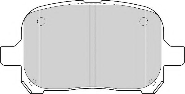 FD6973A NECTO Тормозная система Комплект тормозных колодок, дисковый тормоз