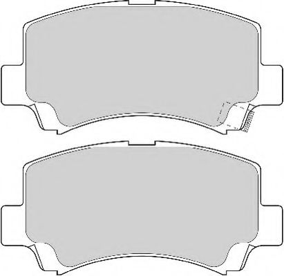 FD6912A NECTO Тормозная система Комплект тормозных колодок, дисковый тормоз