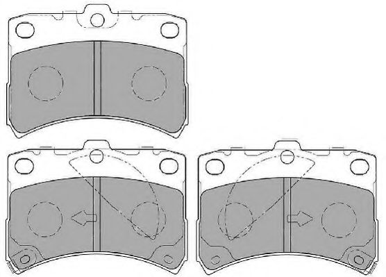 FD7133A NECTO Brake Pad Set, disc brake