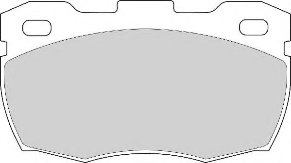 FD6585N NECTO Комплект тормозных колодок, дисковый тормоз