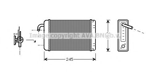 AB6008 AVA+QUALITY+COOLING Heat Exchanger, interior heating