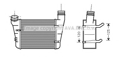 AI4221 AVA+QUALITY+COOLING Intercooler, charger