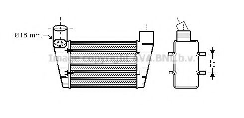 AI4225 AVA+QUALITY+COOLING Intercooler, charger