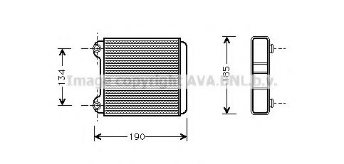 AI6183 AVA+QUALITY+COOLING Heat Exchanger, interior heating