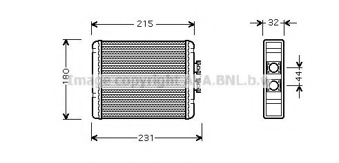AI6198 AVA+QUALITY+COOLING Heat Exchanger, interior heating