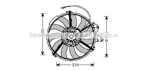 AI7507 AVA+QUALITY+COOLING Fan, radiator