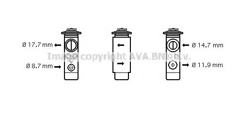 AL1024 AVA+QUALITY+COOLING Expansion Valve, air conditioning