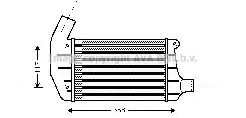 AL4067 AVA+QUALITY+COOLING Intercooler, charger