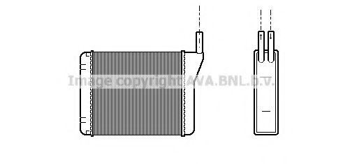 AL6046 AVA+QUALITY+COOLING Heat Exchanger, interior heating