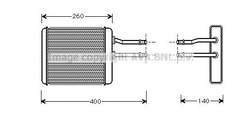 AL6072 AVA+QUALITY+COOLING Heat Exchanger, interior heating