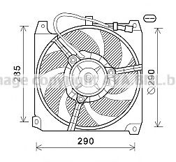 AL7023 AVA+QUALITY+COOLING Fan, radiator
