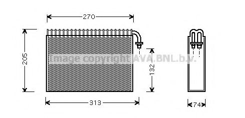 ALV021 AVA+QUALITY+COOLING Air Conditioning Evaporator, air conditioning