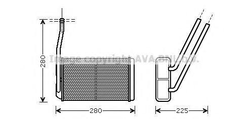 AU6177 AVA+QUALITY+COOLING Heat Exchanger, interior heating