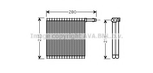 AUV196 AVA+QUALITY+COOLING Evaporator, air conditioning