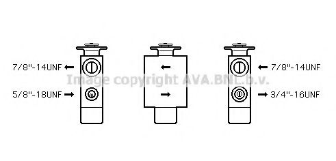 BW1093 AVA+QUALITY+COOLING Expansion Valve, air conditioning