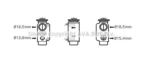 BW1240 AVA+QUALITY+COOLING Expansion Valve, air conditioning